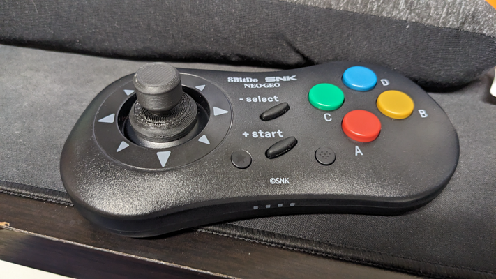 joystick 8bitdo neogeo kabellos regler by mashedp0tater hobby diy elektronik kampf stock arkade snk 3d print model - Mito3D