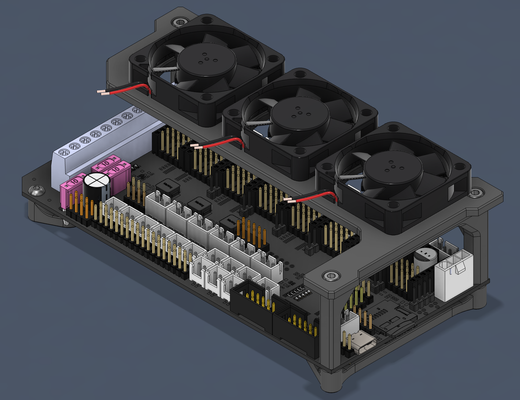 fysetc stepper driver cooling fans by doublet 3d printer parts spider voron 3d print model - Mito3D