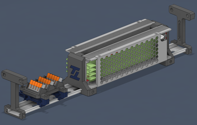 voron eletrônicos dual uhp estrondo suporte by gibão 3d impressora partes tridente invertido trident300 trident250 significa 3d print model - Mito3D