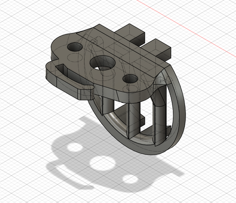 bltouch suporte urso voador fantasma 5 by cesare deiaco 3d impressora acessórios vôo urso ghost5 bltouchsensor parafuso nariz parafusos abs resina hotend 3d print model - Mito3D