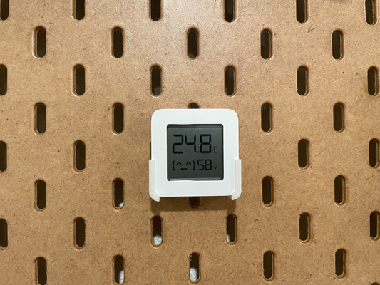 ikea pegboard mijia temperature humidity sensor holder by sven97 household office skadis accessories xiaomi 3d print model - Mito3D