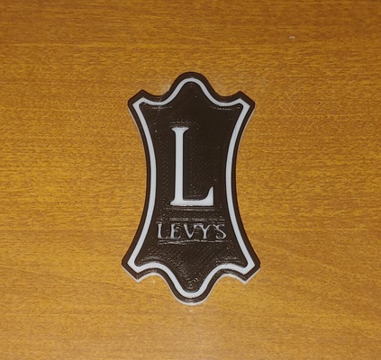 arrecadação logotipo by brandt369 arte sinais logotipos levys alça guitarra levys levyslogo violão 3d print model - Mito3D