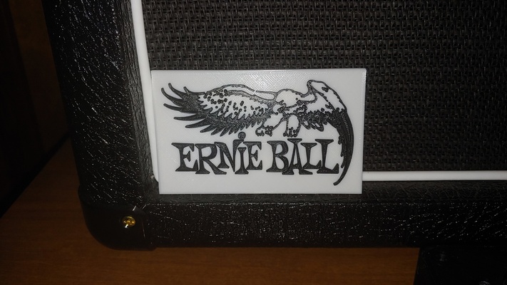 ernie bola logotipo by brandt369 arte sinais logotipos ernieball ernieball violão 3d print model - Mito3D