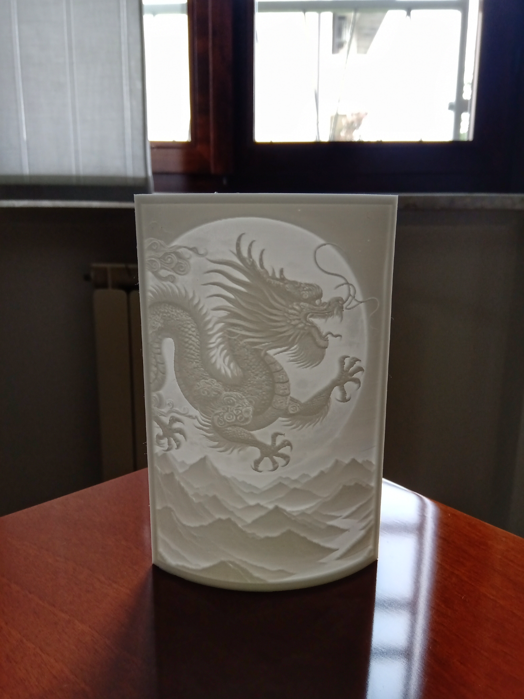 year of dragon wooden lithophane by morfaber78 tools gadgets 2024 2d art 3d print accessory chinese contest lunar lithopane box gift light decor decoration ornament easyprint easy 3D print model - Mito3D