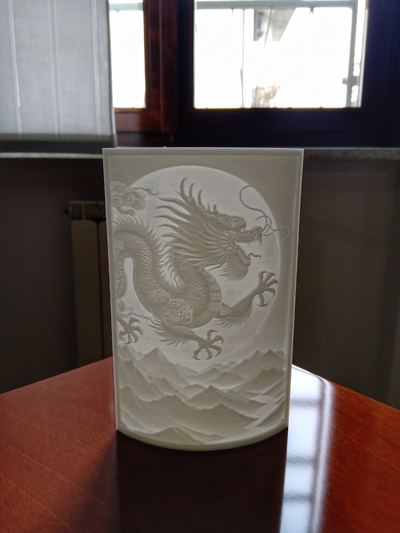 year of dragon wooden lithophane by morfaber78 tools gadgets 2024 2d art 3d print accessory chinese contest lunar lithopane box gift light decor decoration ornament easyprint easy 3d print model - Mito3D