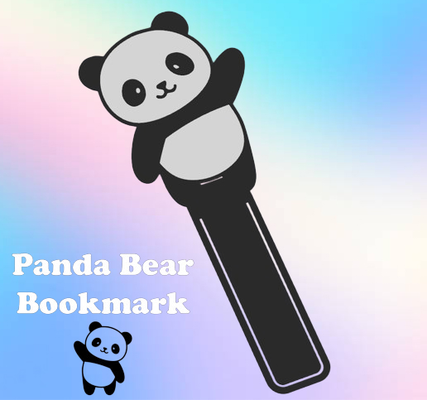 cute panda bear bookmark by forzamassimo87 tools panda-shaped reading accessories lovers' items gifts readers panda-themed book gadgets design animal-shaped bookmarks gift pandas in books on bookshelf unique desk office popular culture original hobbies fun unusual creative everyday activities collectible home modern artistic personalized decor curiosities a passion cuteanimal 3d print model - Mito3D