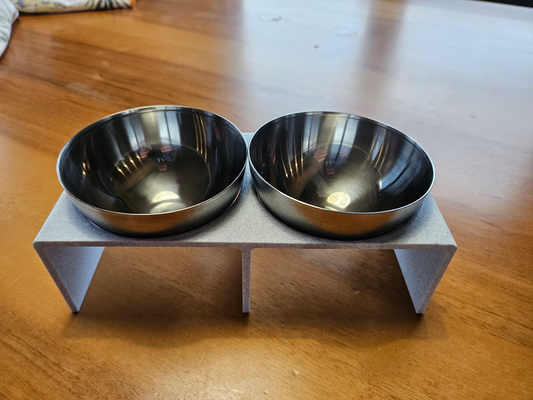 ikea pet food holder by seelake household pets petfood blanda catfood bowl 3d print model - Mito3D