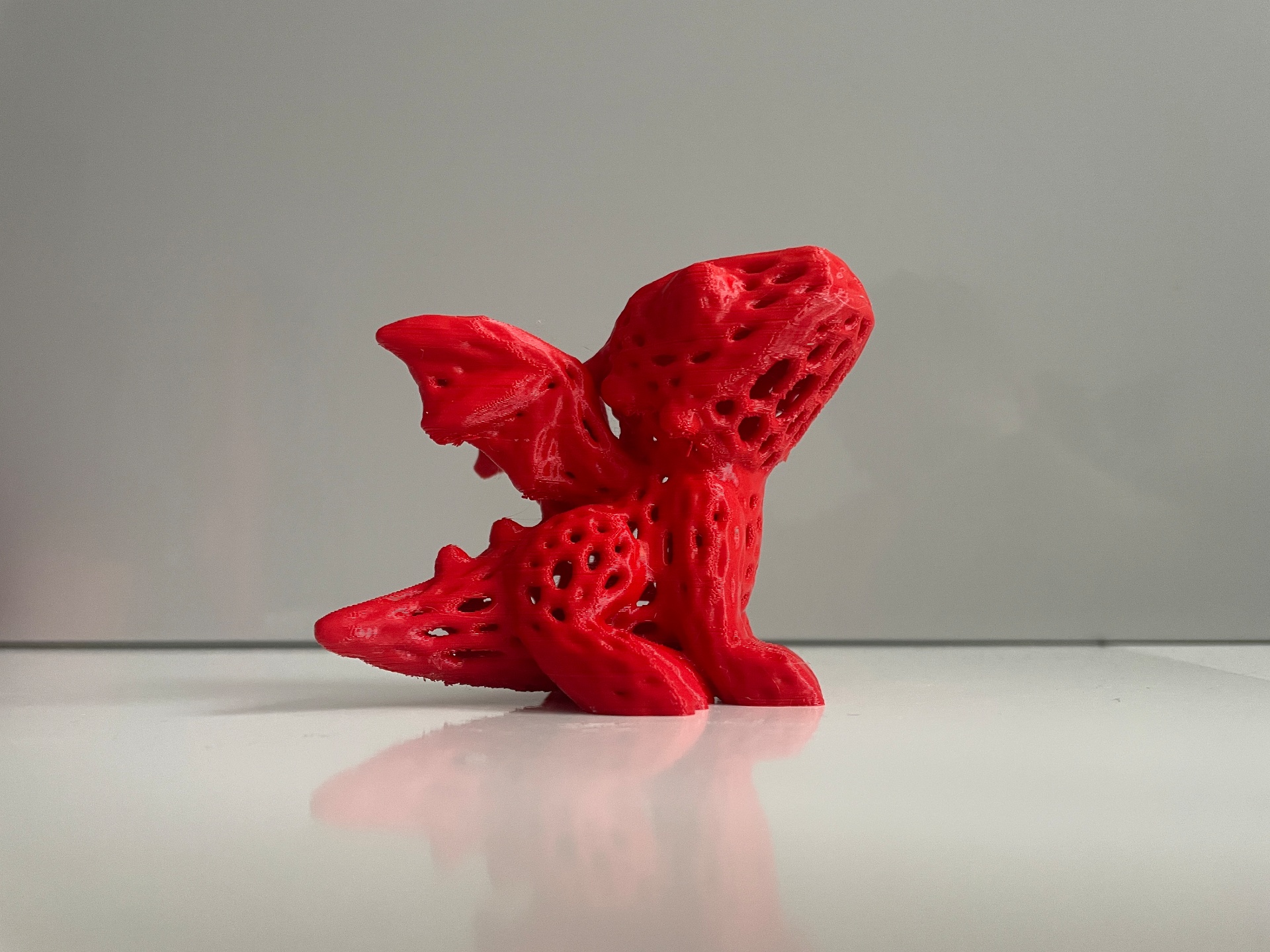 dragão voronoi by mikeproch casa decoração fofa gatinho 2024 dragão 3D print model - Mito3D