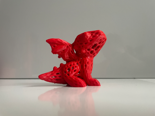 dragão voronoi by mikeproch casa decoração fofa gatinho 2024 dragão 3d print model - Mito3D