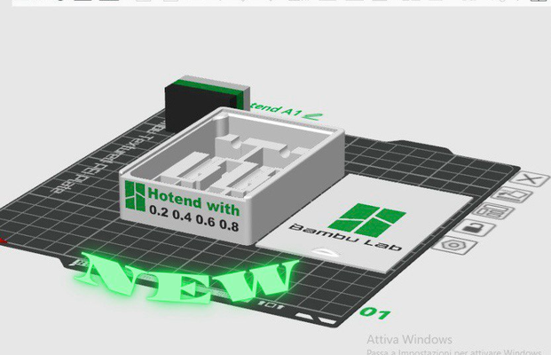 hotend box 2 0 a1 serie by paky87 werkzeuge veranstalter zubehör 3d print model - Mito3D