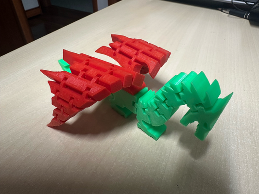 flexi dragon by marpicio7 outils gadgets 3d print model - Mito3D