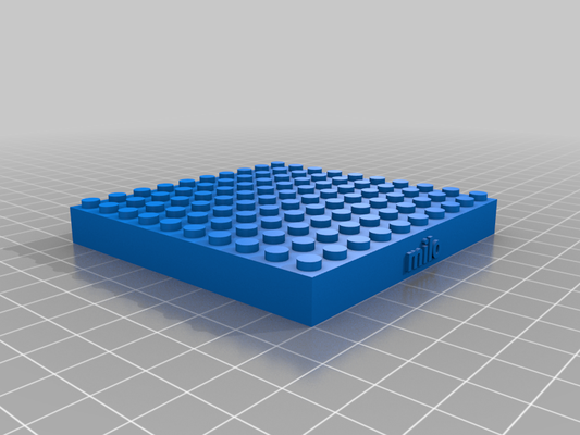 my customized lego compatible text bricks remixed by bouwbeesten art signs & logos 3d print model - Mito3D