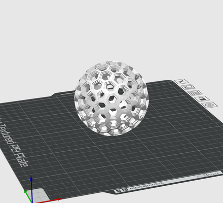 bienenwabe kugel by terabit spielzeuge spiele kreis 3d print model - Mito3D