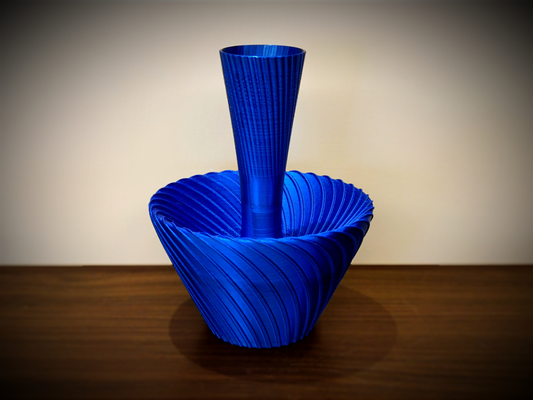 double wall vase by archork generative 3d model my flower bud makemyvase silk container 3d print model - Mito3D