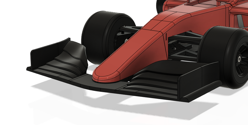 openrc f1 choque seguro ala remezclado by velocidad proyectos pasatiempo bricolaje diy robótica openrcf1 aerodinámico 2019 openrcproject openrcformula1 frontal openrc2019 3d print model - Mito3D