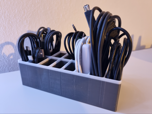 fácil kabel organizador by andy casa escritório 3d print model - Mito3D