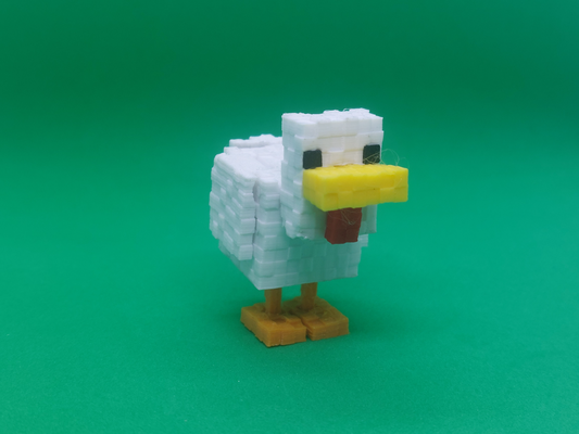 minecraft pato by coufi2002 brinquedos jogos personagens figura quadra 3d print model - Mito3D