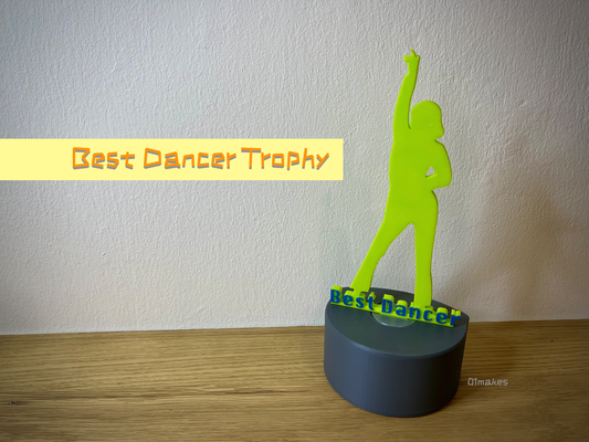 trofeo ballerino by 01makes arte modelli ballare film 3d print model - Mito3D