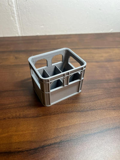 battery 9v beer crate by printsolution tools gadgets holder batter 3d print model - Mito3D