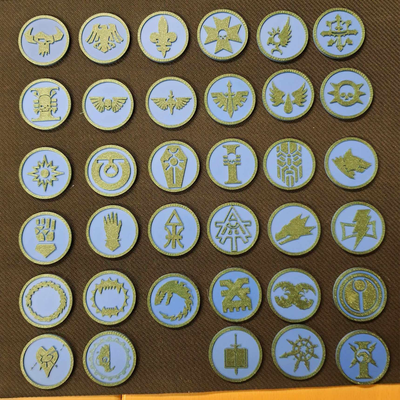 warhammer 40k objective control tokens i by underground tabletop toys & games board warhammer40k token marker game gaming 10th edition 3d print model - Mito3D