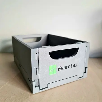 katlanabilir kutu by 3d baskılar hediyeler araçlar organizatörler bambu organizatör 3d print model - Mito3D