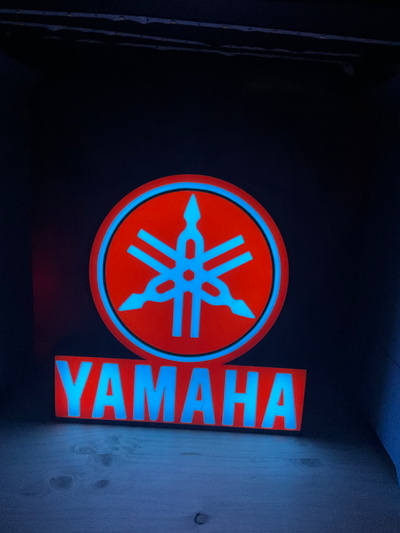 yamaha led leuchtkasten by abonnieren kunst zeichen logos logo luminarien leuchte licht 3d print model - Mito3D