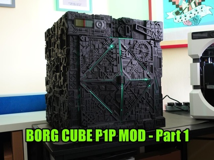1 borg cubo p1p modificación remezclado by neil3dprints 3d impresora accesorios star trek teborg estrella p1pmod paneles laterales bambulab borgo 3d print model - Mito3D