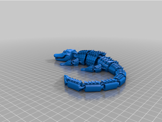 krokodil by lucie 3d haushalt haustiere 3d print model - Mito3D