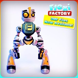 esnek fabrika fokobot by sanat modeller dansopala robot 3mf renkli destek yok baskı yeri kıpır oyuncak bedava 3d print model - Mito3D