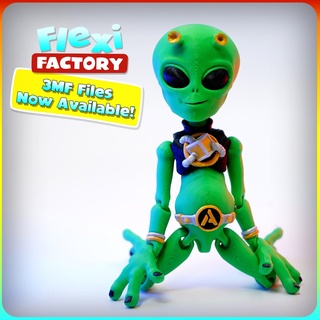 flexi factory anycubic alien by flexifactory art models printinplace nosupports dansopala carbonx1 free colored 3d print model - Mito3D