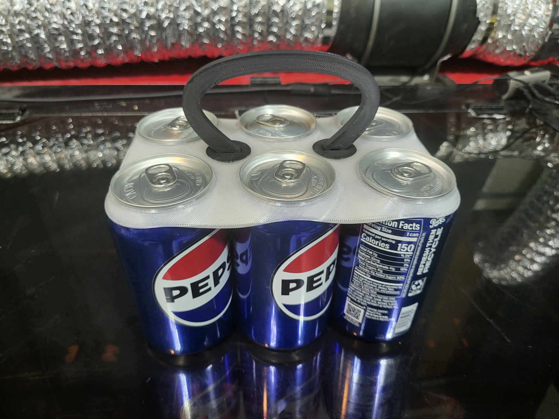 pack can holder beer or soda tpu pla petg by nbloedel household house models pop kitchen 6 3D print model - Mito3D