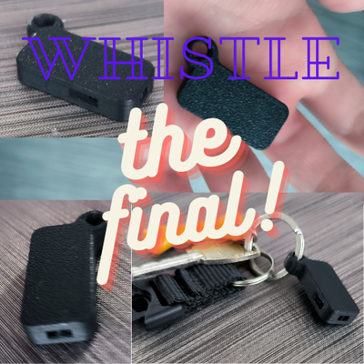 final whistle by 3d matske tools gadgets whistles loud louder key accessory design cahin keychain accessories sound easy print 3d print model - Mito3D