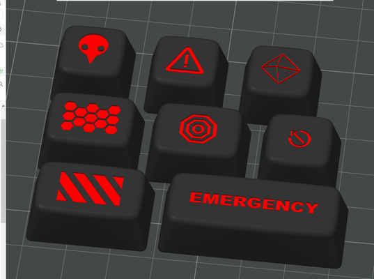 eva keycap by ricerca 666 domestico ufficio chiave cap 3d print model - Mito3D