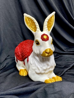 chinese lunar year rabbit by loubie3d art sculptures ams 3d print model - Mito3D