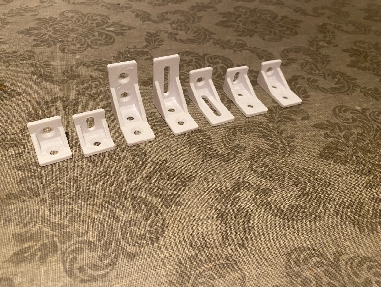 dirsek paket 14 l brackets 16 köşe parantez 3mm 6mm kalın versiyonlar by maskot araçlar 3D print model - Mito3D