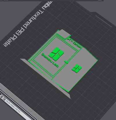 bambulab x1c logotipo tabela ficar pé by 5kyrunn3r arte sinais logotipos bambu laboratório x1 carbono impressora placa ams pronto sozinho impressão in colocar p1s p1p 3d print model - Mito3D