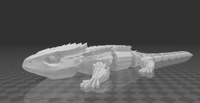 lézard by db ménage animaux domestiques 3d print model - Mito3D