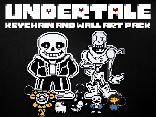 undertale keychain & wall art pack by powerpillprints toys games characters deltarune indie game nintendo switch video videogame character sans annoying dog flowey temmie frisk papyrus 2024 wallart wallart2d key chain keychains accessories accessory pc independent toby fox talking flower gaster toriel napstablook undyne alphys gameart videogamecharacter 3d print model - Mito3D