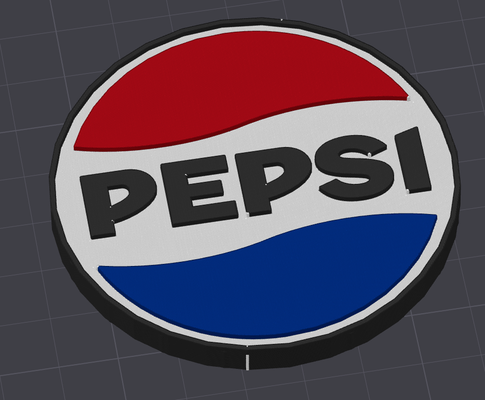 pepsi rozet by cbchadsey sanat madeni para rozetler logo mıknatıs rozeti pepsitan titan 3d print model - Mito3D