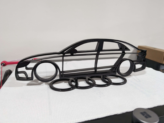 audi a3 contorno estante soporte by bradbender casa decoración coches silueta 3d impreso 3d print model - Mito3D