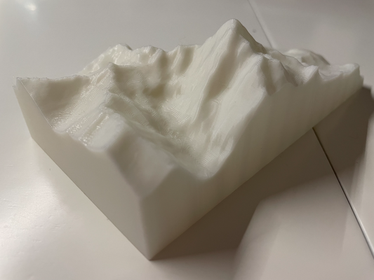 monviso montaña italia by dgiampax2 educación geografía topografico p1p 3d print model - Mito3D