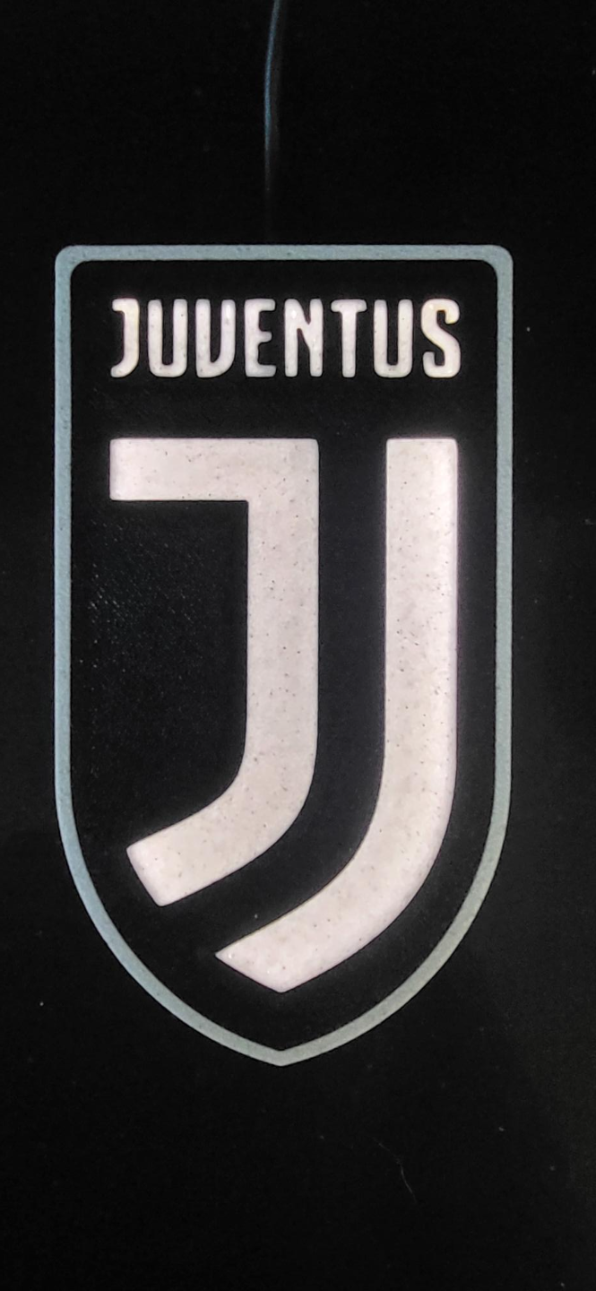 juventus lightbox by printinplace household decor light soccer italian juvefc juve led lighled ledlight ledstrip 3D print model - Mito3D