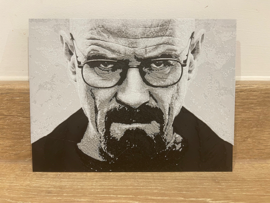 walter bianca fucina cappelli by dylcro2 arte 2d tonalità white rottura male breaking bad netflix serie bicchieri nero 3d print model - Mito3D