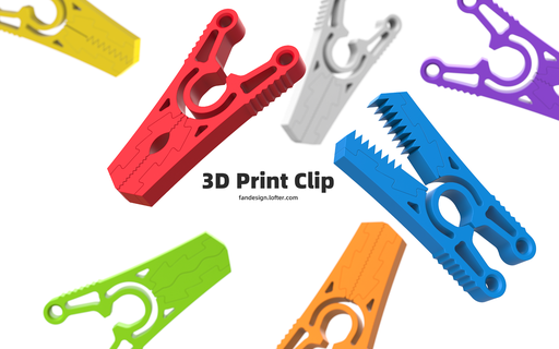 clip by wuguigui tools hand bagclip clips spring springs tool 3d print model - Mito3D