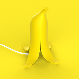 banana luminária 1 0 by wuguigui casa decoração bananas jardim natureza lamparina 3d print model - Mito3D