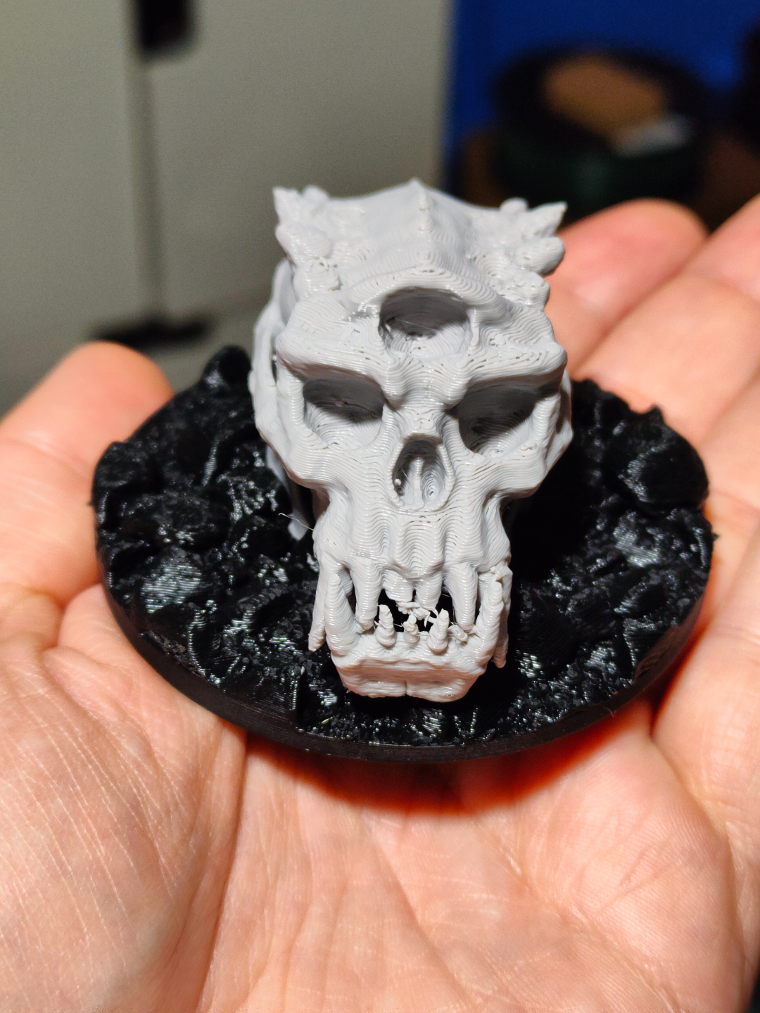 burried troll skull tes skyrim remixed by zetta art miniatures creatures ground dead creature ams multicolor 3D print model - Mito3D