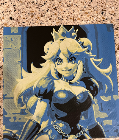 bowsette by naneprintz üretken 3d model şapka dövmesi taş ocağı mario renk dövme sıcak ai sanat 3d print model - Mito3D