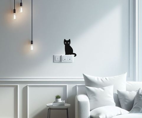 gato pared interruptor luz decoración by negro glovz casa arte 3d navidad snow llavero x1 x1c ams p1p p1s a1 mini cama nivel tapa tubo subida accesorios diseño ligero caja led ligera fantasma árbol niño juguete 2024 amor animal gatito vivo habitación dormitorio hogar pintar pintura 3d print model - Mito3D