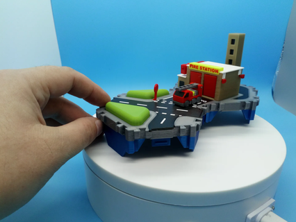 ciudades fuego estación by neil3dprints juguetes juegos pequeñas bomberos camión miniatura ciudad juguete 3d print model - Mito3D