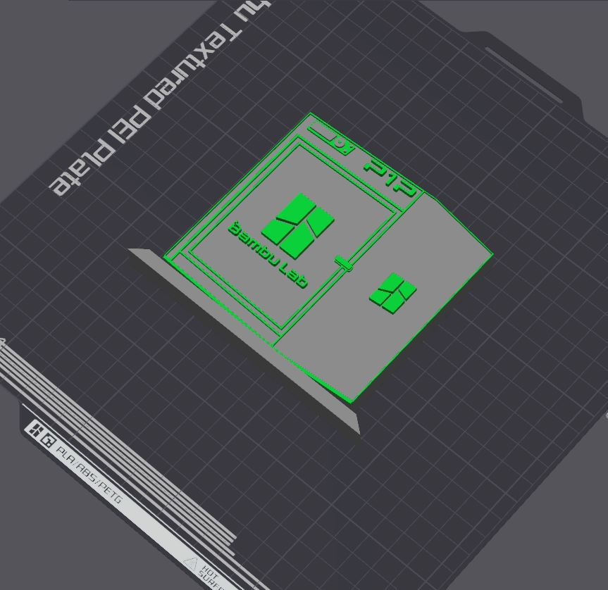 bambulab p1p logotipo tabela ficar pé by 5kyrunn3r arte sinais logotipos bambu laboratório ams pronto impressora sozinho placa impressão in colocar x1 x1c p1s 3D print model - Mito3D